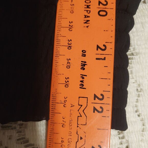 Guess Women's Black Sheer Off Shoulder Top/Blouse Boho Peasant Style Size S/P - Picture 9 of 12